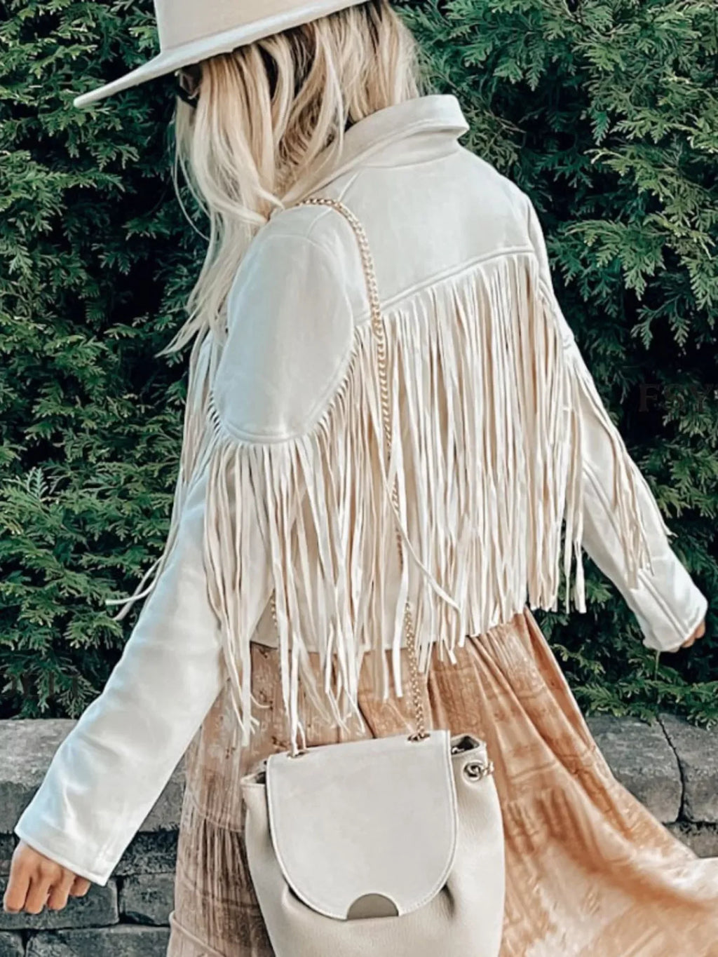 Fringe Open Front Cropped Jacket by Trendsi
