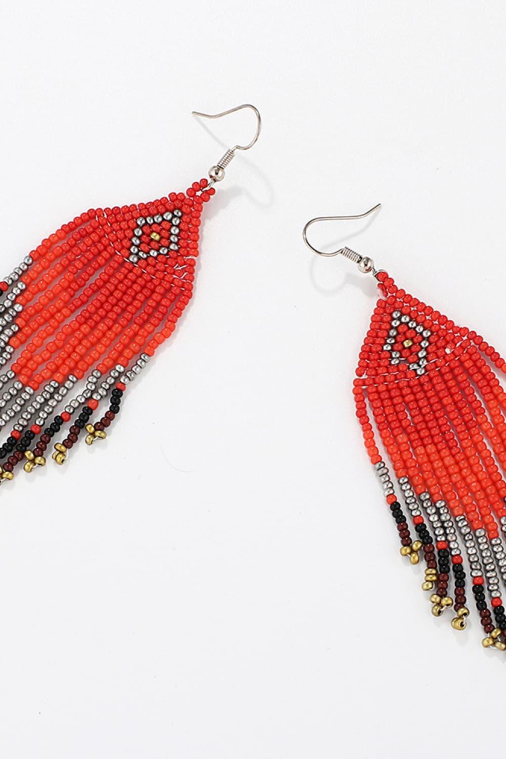 Beaded Dangle Earrings by Trendsi