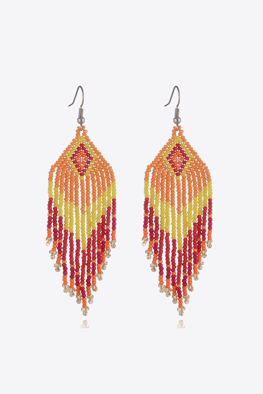 Beaded Dangle Earrings by Trendsi