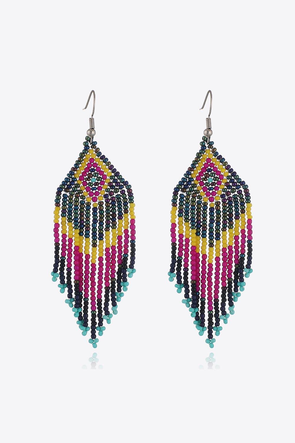 Beaded Dangle Earrings by Trendsi