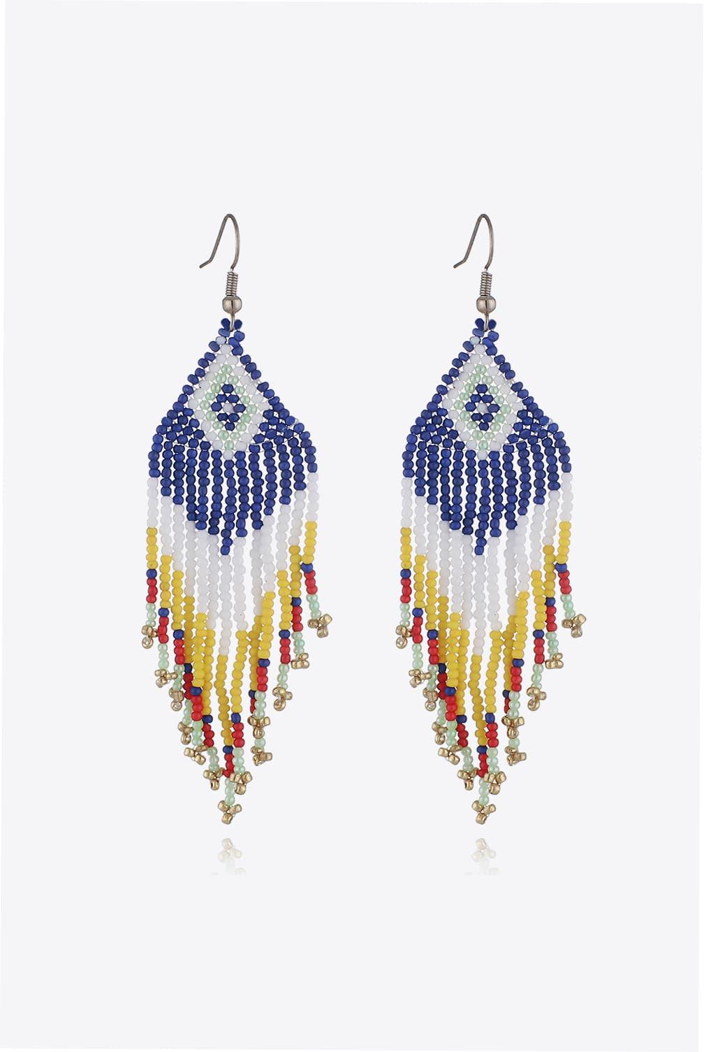 Beaded Dangle Earrings by Trendsi