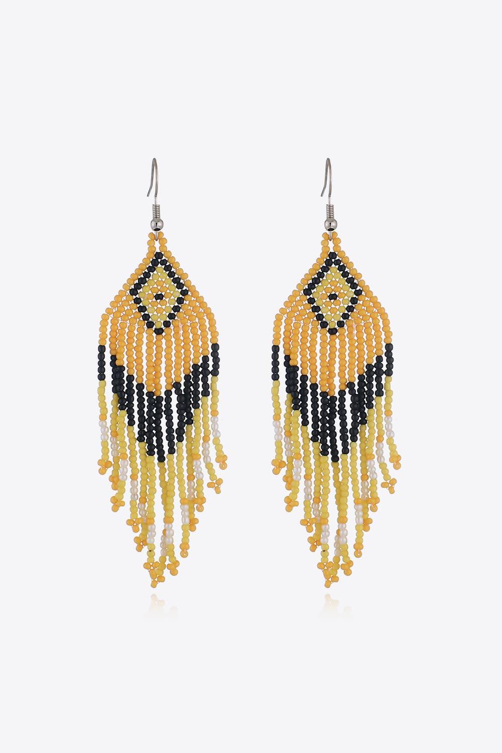 Beaded Dangle Earrings by Trendsi
