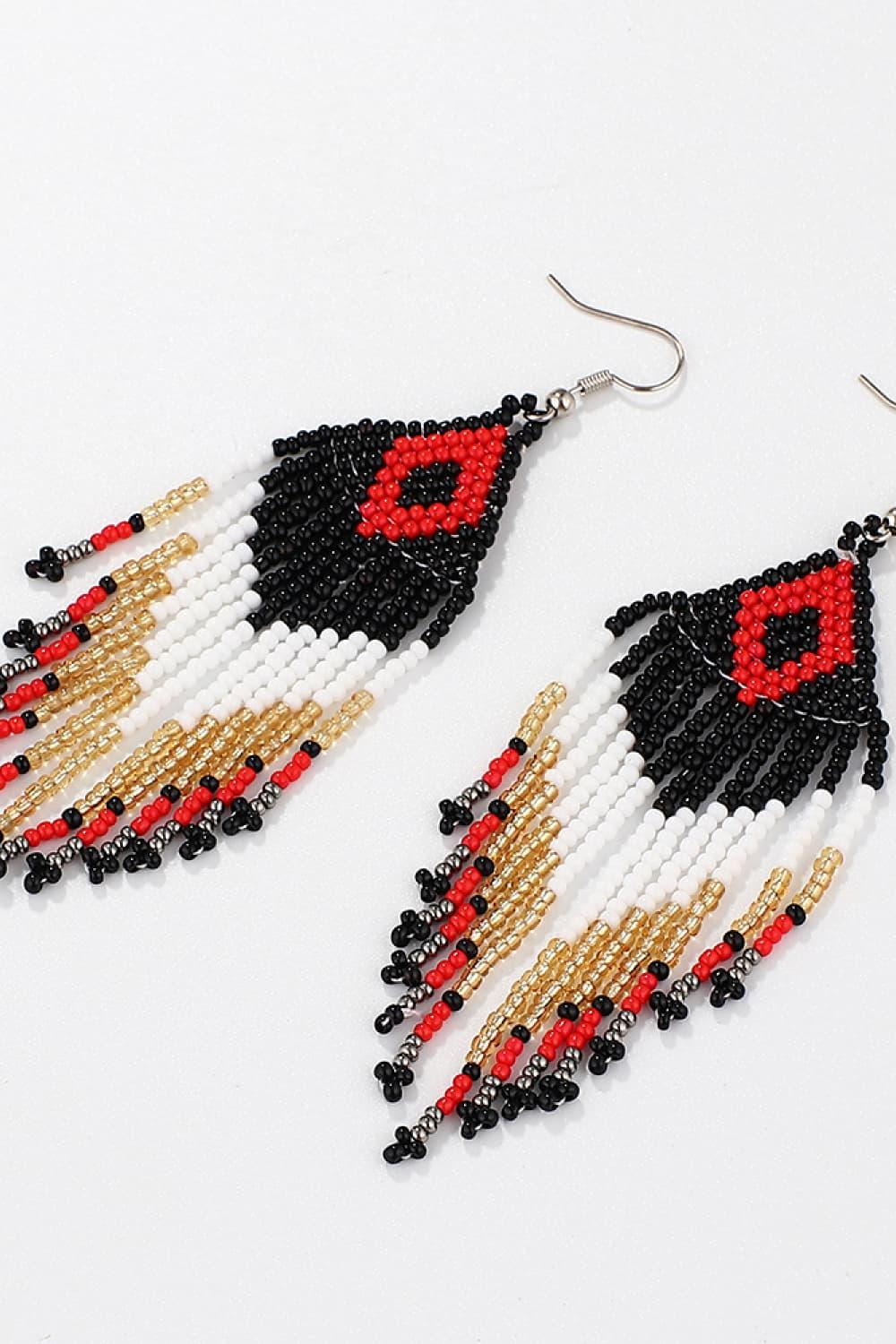 Beaded Dangle Earrings by Trendsi