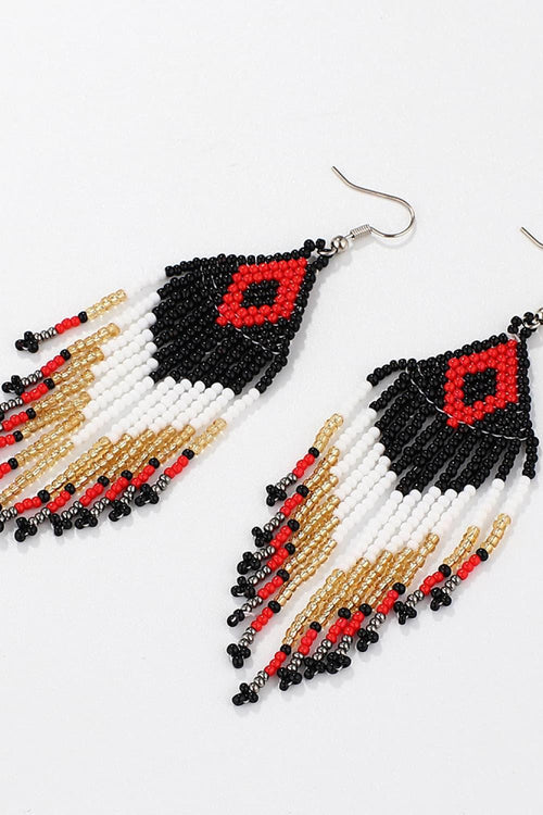 Beaded Dangle Earrings by Trendsi