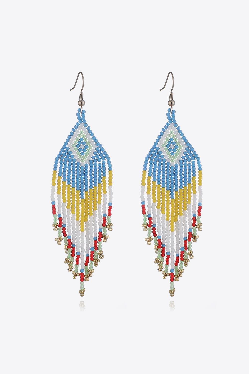 Beaded Dangle Earrings by Trendsi