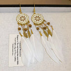 18K Gold-Plated Stainless Steel Dangle Earrings by Trendsi