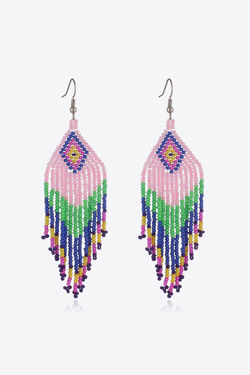 Beaded Dangle Earrings by Trendsi