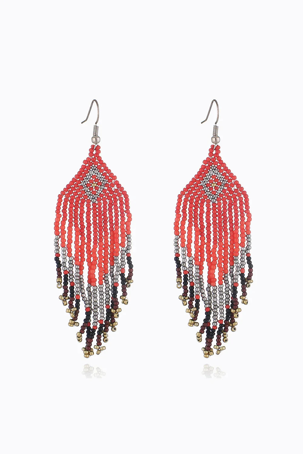 Beaded Dangle Earrings by Trendsi